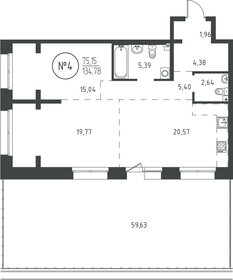 134 м², 2-комнатная квартира 17 588 790 ₽ - изображение 22