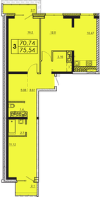 77,2 м², 3-комнатная квартира 6 800 000 ₽ - изображение 102