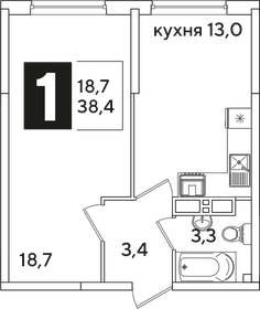 37,1 м², 1-комнатная квартира 7 353 220 ₽ - изображение 39