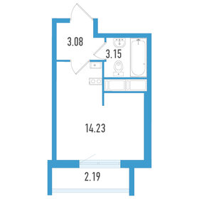 Квартира 21,1 м², студия - изображение 1