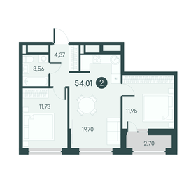 47,8 м², 2-комнатная квартира 3 890 000 ₽ - изображение 81