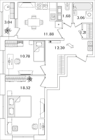 63,1 м², 2-комнатная квартира 16 900 000 ₽ - изображение 67