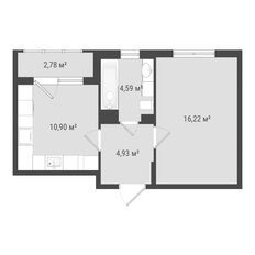 Квартира 39,4 м², 1-комнатная - изображение 2