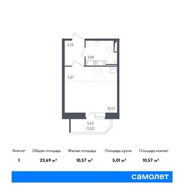 26 м², квартира-студия 4 850 000 ₽ - изображение 117