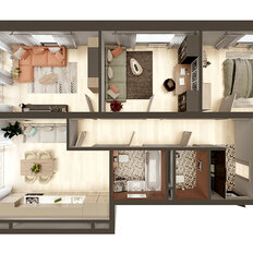 Квартира 87,4 м², 3-комнатная - изображение 3