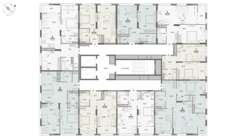 46,4 м², 1-комнатная квартира 5 700 000 ₽ - изображение 98