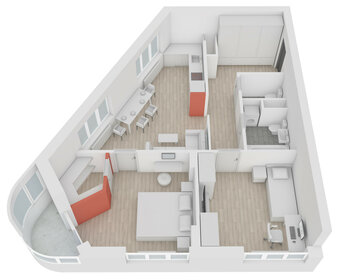 Квартира 64,9 м², 2-комнатная - изображение 2