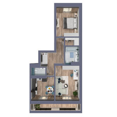 Квартира 64,5 м², 2-комнатная - изображение 4