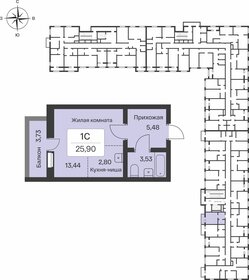 Квартира 25,9 м², студия - изображение 1