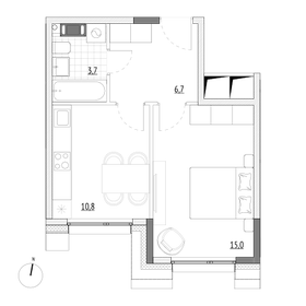 37,1 м², 1-комнатная квартира 7 700 000 ₽ - изображение 44