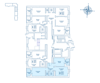61,2 м², 2-комнатная квартира 6 821 570 ₽ - изображение 33