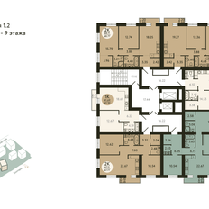 Квартира 69,6 м², 2-комнатная - изображение 2