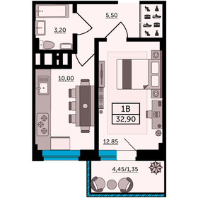 36,7 м², 1-комнатная квартира 4 968 000 ₽ - изображение 10