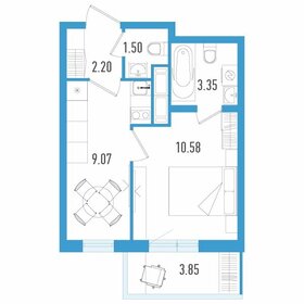 27,9 м², 1-комнатная квартира 5 432 700 ₽ - изображение 3