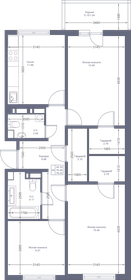 78 м², 3-комнатная квартира 9 285 570 ₽ - изображение 28