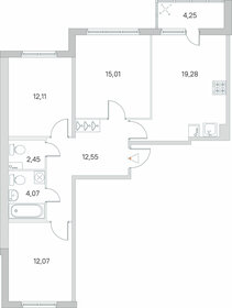 Квартира 79,7 м², 3-комнатная - изображение 1