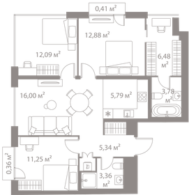 90 м², 3-комнатная квартира 27 999 990 ₽ - изображение 65