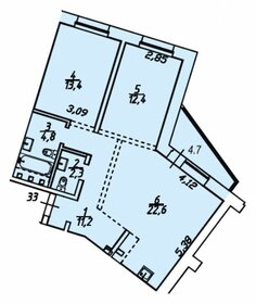 77,3 м², 3-комнатная квартира 10 096 500 ₽ - изображение 49