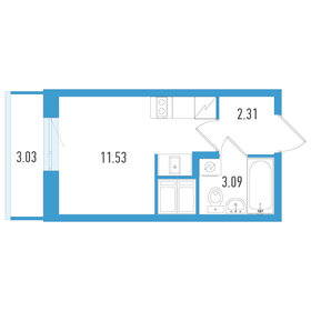 16,4 м², квартира-студия 3 000 000 ₽ - изображение 144