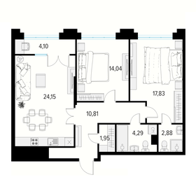 76,2 м², 2-комнатная квартира 12 846 440 ₽ - изображение 31