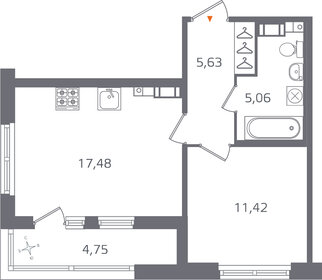 48,1 м², 1-комнатная квартира 11 275 000 ₽ - изображение 105