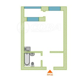 44 м², 2-комнатная квартира 3 400 000 ₽ - изображение 48