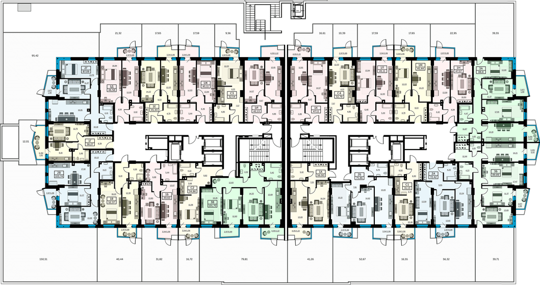 161 м², 5-комнатная квартира 13 500 000 ₽ - изображение 104
