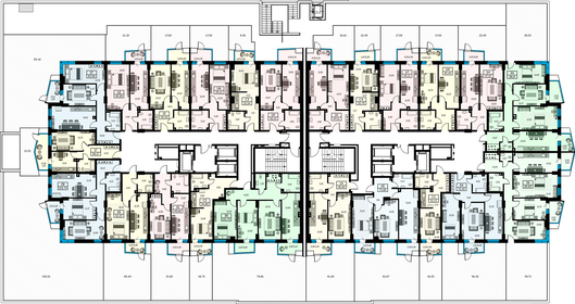 Квартира 103,7 м², 2-комнатная - изображение 2