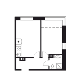 Квартира 43,4 м², 2-комнатная - изображение 1