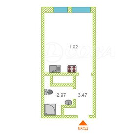 32,9 м², 1-комнатная квартира 3 500 000 ₽ - изображение 54