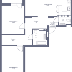 Квартира 81,9 м², 3-комнатная - изображение 3