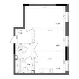 65,4 м², 2-комнатная квартира 14 460 030 ₽ - изображение 55