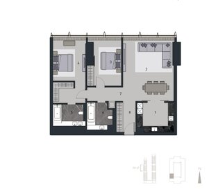 Квартира 119,6 м², 3-комнатные - изображение 5