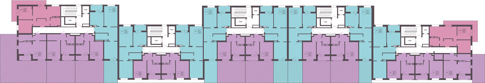 59,9 м², 2-комнатная квартира 12 500 000 ₽ - изображение 41