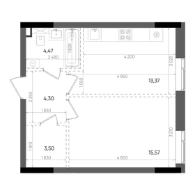 35,5 м², 1-комнатная квартира 9 062 700 ₽ - изображение 55