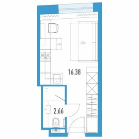 Квартира 19 м², студия - изображение 1