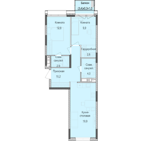 63 м², 2-комнатная квартира 9 058 000 ₽ - изображение 18