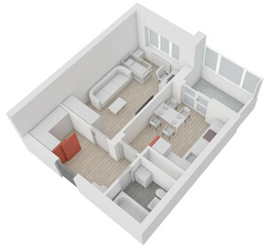 Квартира 39,4 м², 1-комнатная - изображение 2