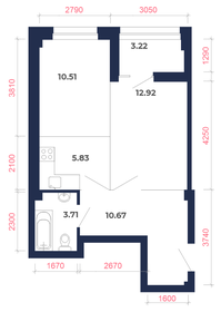 46,9 м², 2-комнатная квартира 5 176 580 ₽ - изображение 34