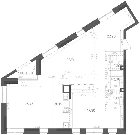 99,4 м², 2-комнатная квартира 20 229 780 ₽ - изображение 1