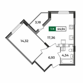 48 м², 1-комнатная квартира 4 620 000 ₽ - изображение 48