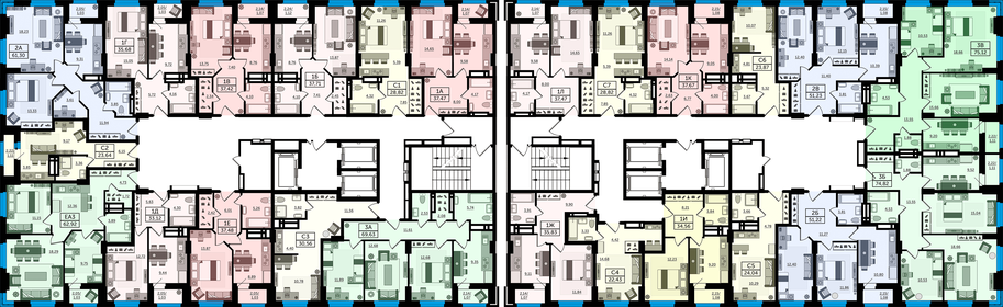 Квартира 69,6 м², 3-комнатная - изображение 2