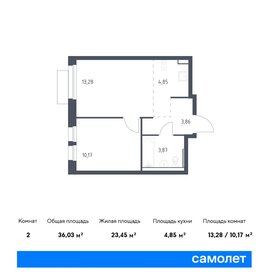 38,4 м², 1-комнатная квартира 9 111 530 ₽ - изображение 24