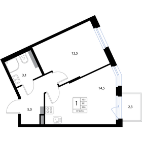 42,3 м², 2-комнатная квартира 6 500 000 ₽ - изображение 98