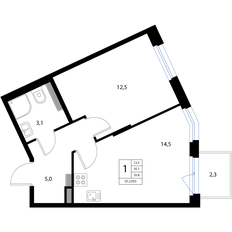 Квартира 35,8 м², 2-комнатная - изображение 2