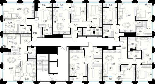 76,2 м², 2-комнатная квартира 12 465 240 ₽ - изображение 64