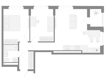 58 м², 3-комнатная квартира 8 335 232 ₽ - изображение 24