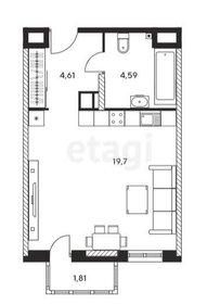 Квартира 28,2 м², студия - изображение 1