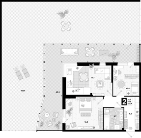 221,8 м², 3-комнатная квартира 44 382 180 ₽ - изображение 13