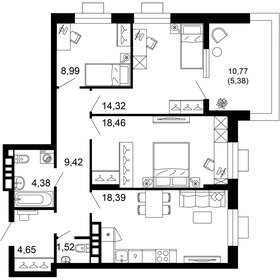 84,6 м², 3-комнатная квартира 15 021 825 ₽ - изображение 31